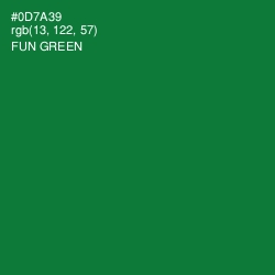 #0D7A39 - Fun Green Color Image